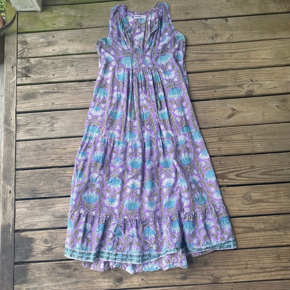 Modern Soul Purple and Blue Maxi Dress